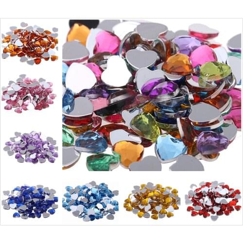 3/4/6/8/10/12/14/16/18/20/25 mm heart resin Rhinestones,flat back Acrylic Wedding Dress Accessories,Nail art decoration
