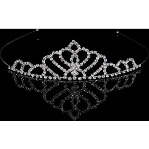 Princess Crystal Rhinestone Tiara Headband Kid Girls Bridal Prom Crown Wedding Party Hair Jewelry Accessories
