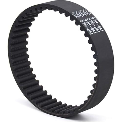 1Pcs HTD 8M-2208 To 8M-2392 Black Rubber Close Loop Timing Belt Drive Synchronous Belts Width 25mm 30mm