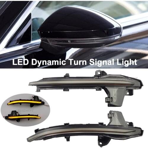 2PCS For Audi A6 C8 4K A7 4K8 A8 D5 2018 2019 LED Dynamic Turn Signal Light Sequential Mirror Blinker Indicator Flashing Lamp