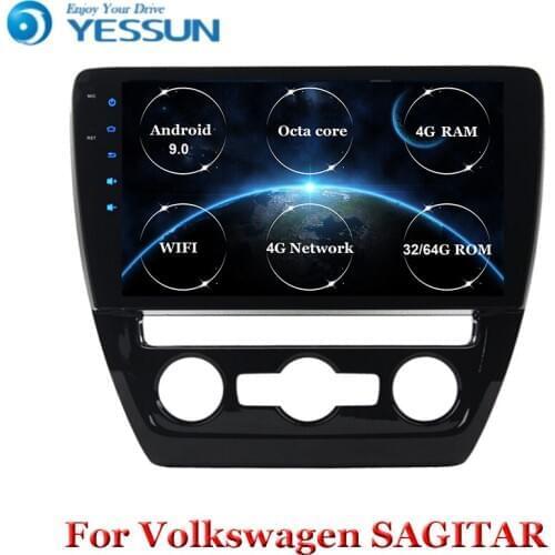 2din Car GPS Radio Multimedia Player For Volkswagen SAGITAR 2012 2013 2014 2015 Android 9 10.1" Wifi Head Unit