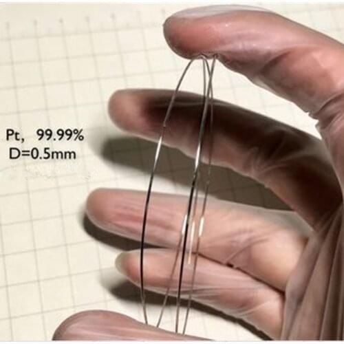 99.95% 99.99% purity palladium platinum iridium wire element D0.5mmX1cm rare earth metal silk Pd Ir Pt fine wire