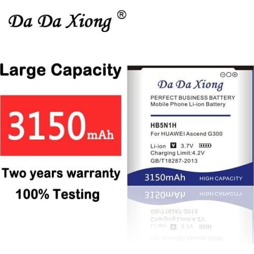 Da Da Xiong 3150mAh HB5N1H Battery for Huawei Ascend G300 G305T U8818 U8815 C8812 U8825D C8825D T8828 M660 Y320 G330D