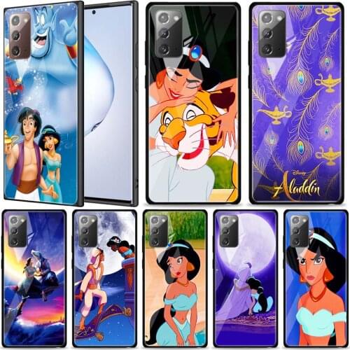 Aladdin and the magic lamp for Samsung Galaxy Note 20 Ultra 10 Lite Plus 9 8 5G A70 A50 A40 A30 A20 Tempered Glass Phone Case