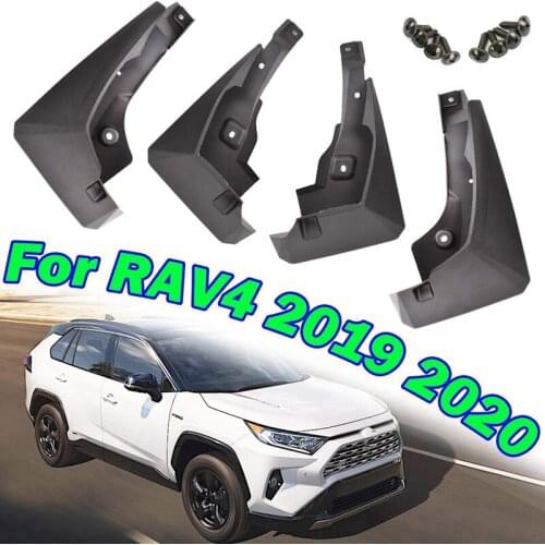 4PCS New-Black Mud Guards for Toyota RAV4 2019 2020 Front Rear Mudflaps Splash Guards MudGuards Mud Flap Car Accessories
