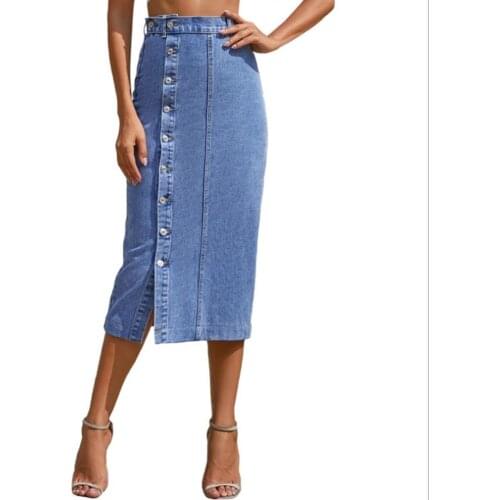 CHICKEN TOE Denim Skirts For Women