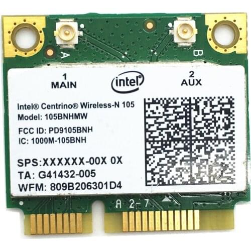 For Intel Centrino Wireless-N 105 105BNHMW 802.11n Mini PCI Express Wi-Fi Adapter 802.11b/g/n 150Mbps