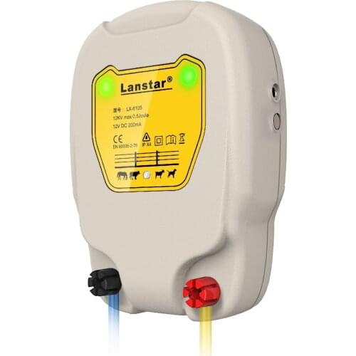 Farm Electric Fence Energizer 12KV 0.5J Solar Electric Fencing Charger Controller for Livestock Management Sheep Horse Cattle