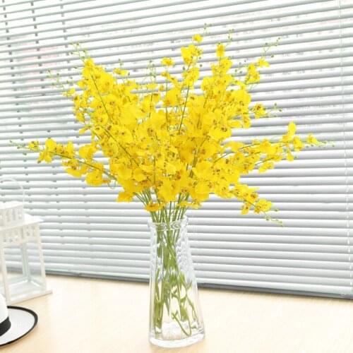88cm Artificial Orchid Flowers High Quality Silk Flower Plastic Fake Plants For Wedding Decor Home Party Festival Table Decor