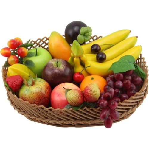 Festive Supplies Artificial Decorations Plastic simulation fruit Vegetable Bread Model Projects mixture set