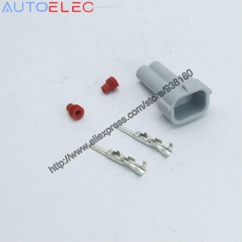 100kit 2P Fuel Injector Parts Denso Top Slot male connector Fuel Injector Connectormale Connector KIT NEW EFI case for Subaru