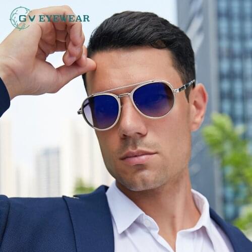2021 new style retro glasses men shade European and American steampunk style man trendy fashion outdoor drive comfort sunglasses