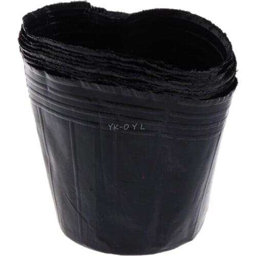 Plastic Nursery Pot Plant Seedling Pouch Holder Raising Bag Nutrition Block Pots Garden Supplies