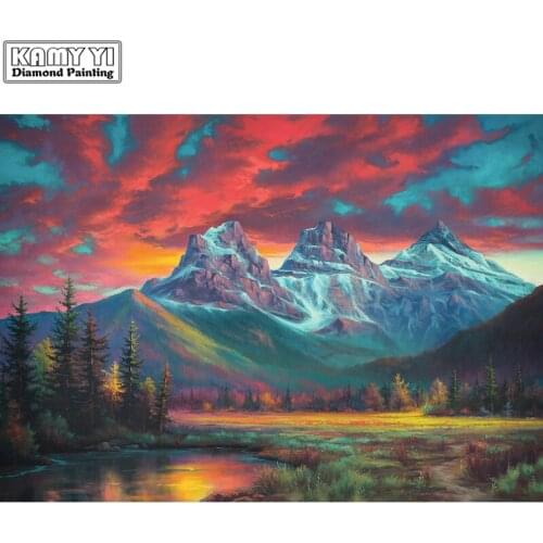 Full Square/Round Drill 5D DIY Diamond volcanic 3D Embroidery Cross Stitch Mosaic Rhinestone Decor HYY