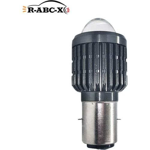 RUIANDSION 1X COB H4 9003 HB2 HS1 P43T BA20D H6 1800Lm Car Led Headlight Bulb White+Yellow Dual Function 9V-85V 12V 24V 50V 60V