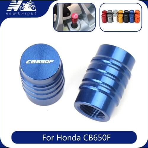 With Logo For HONDA CB650F All Year 2 Pcs Motorcycle Accessories CNC Aluminum Tire Valve Caps Wheel Stem Air Airtight Covers