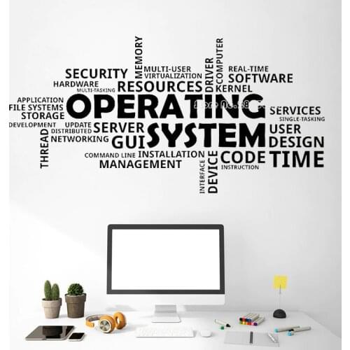 Network Company Office Wall Decals Operating System Server Design Vinyl Wall Stickers Business Worker Inspire Wall Decor LL830