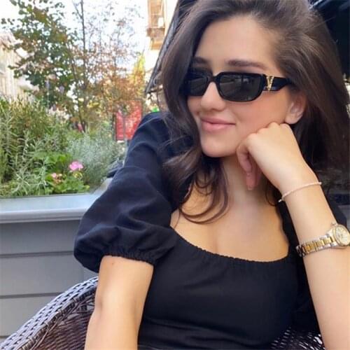 V Cat Eye Sunglasses Women Fashion Brand Design Leopard Tortoise Shell Frame Punk Sun Glasses Men Retro Red Shades UV400