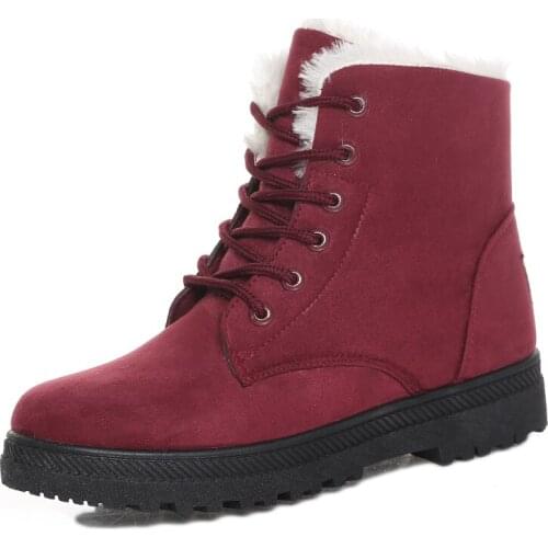 Women Boots Nice New Women Winter Boots Warm Snow Boots Fashion Ankle Boots For Women Shoes Winter Casual Heels Botas Mujer