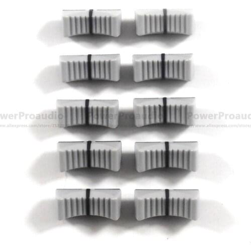 10pcs/lot light gray Slide Fader Knob Cap For YAMAHA MG166CX-USB MG206C hole 4MM