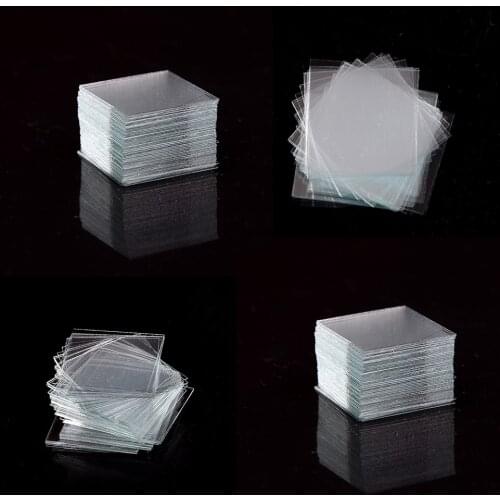 100pcs Transparent Slides Coverslips Coverslides 18*18mm For Microscope