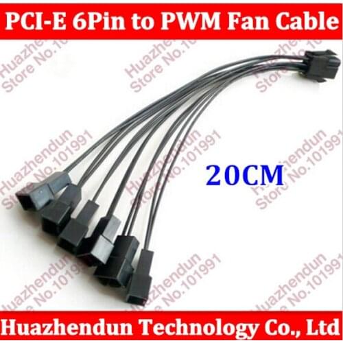 50pcs ATX PSU 6Pin to PC Cooling Fan Socket 3P Power Supply Module Cable CORD Wire For Corsair AX1200 PC DIY