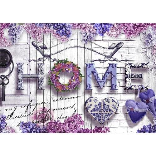 Round full diamond 5D English alphabet diamond painting "HOME LOVE" DIY diamond embroidery kit home decoration