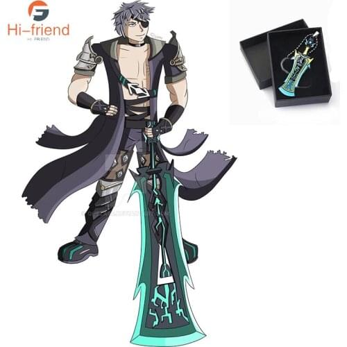 Game Xenoblade Chronicles 2 Keychain MONADO Mythra Hikari Pyra Homura Pendant Sword Shaped Weapon Key Ring for Women Man Gift