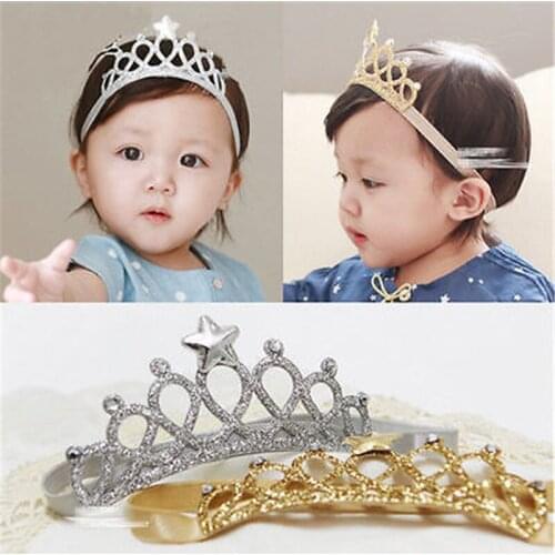 PUDCOCO Lovely Kids Baby Girl Toddler Crown Hair Band Headwear Headband Accessories