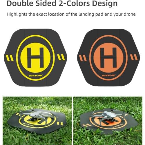 Double Sided Hexagonal Landing Pad Protect Lens Drone Body Better Wind Resistance for DJI FPV/Air 2S/Mavic 2/Fimi X8 Mini/Hubsan