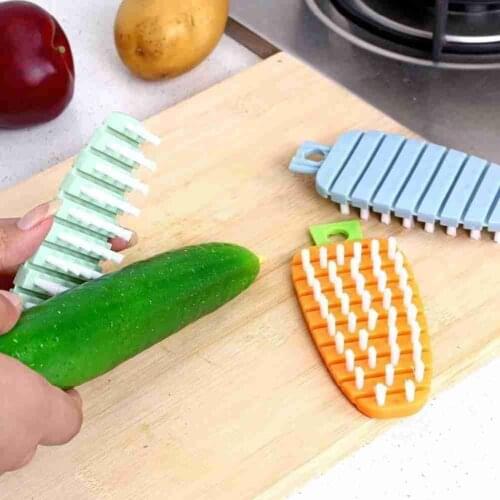 Fruit Vegetable Cleaning Brush Potato Carrots Salad Brushes Cleaning Antibacterial Kitchen Fruit Cleaner Tools Accessoies W6I8