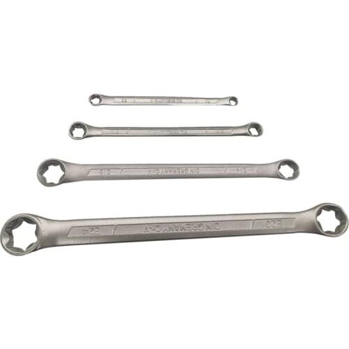 4Pcs Star/Female Double Torx/E - Ring Wrench Spanner Set E6 - E24 2050 Ratcheting Wrench