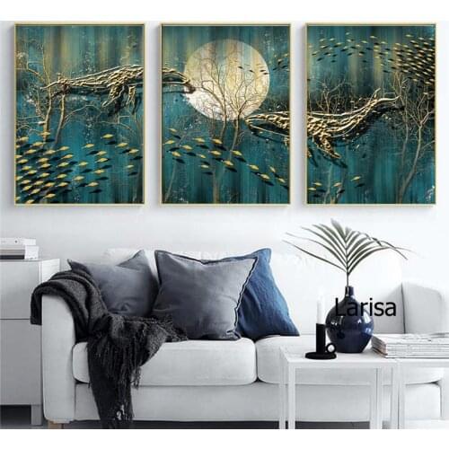 Wall Poster Modern Home Decoration Abstract Landscape Canvas Wall Art Painting for Interior Decor Painting Pictures for Bedroom