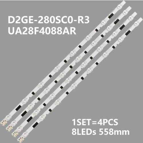 New 8LEDs 558mm LED backlight strip D2GE-280SC0-R3 2013SVS28H for sam sung UA28F4088AR UE28F5000 UE28F4000AS HG28EB670 UE28F4000