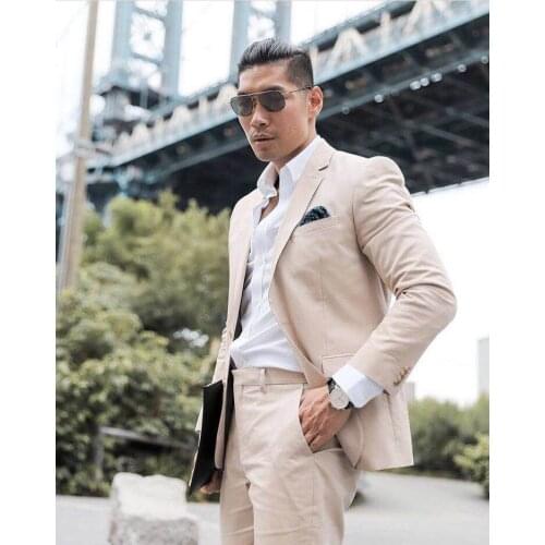New Men Summer Men Suits Breathable Man Blazer Coat Pant Tailor Made Wedding Attend Formal Prom blazer masculino