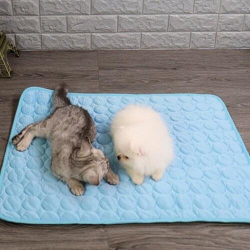 Dog Cooling Mat Pet Ice Pad Teddy Mattress Pet Cool Mat Bed Cat Cushion Summer Keep Cool Pet Cooling Dog Mat