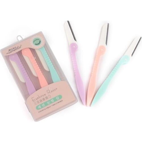 1/3Pcs Eyebrow Trimmer Eyebrow Razor Shaver Blade Eye Brow Shaper Face Razor Facial Hair Remover for Women Beauty Makeup Tools