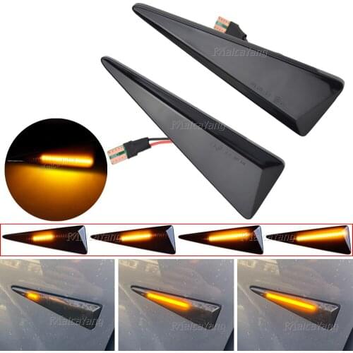 2X Dynamic LED Side Marker Light Turn Repeater Lamps For Renault Espace MK4 Vel Satis Wind Avantime Megane 2 Scenic 2 Espace 4