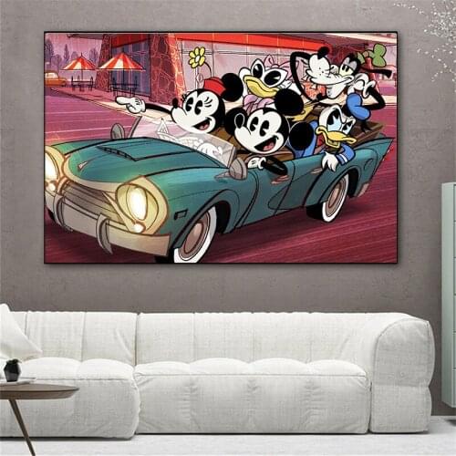 Disney 5D Diamond Mosaic Diy Cartoon Mickey Minnie Diamond Painting Full Drill Cross Stitch Kits Diamond Embroidery Home Decor