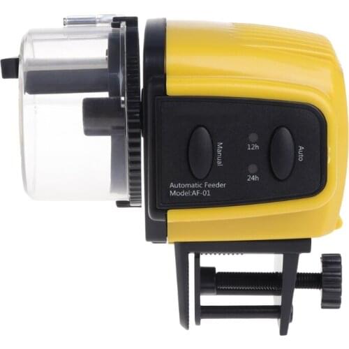 Automatic Fish Feeder Aquarium Tank 12h 24h Timer Digital Food Feeding Dispenser