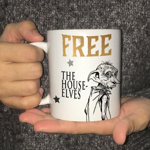 Free The House Elves Mug 11oz ceramic coffee gift mug travel tea cups