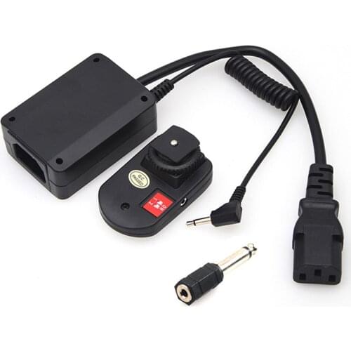 Wireless Trigger System with Transmitter Receiver 4 Channels with 3.5mm to 6.35mm Adapter for Photography Studio Flash Light