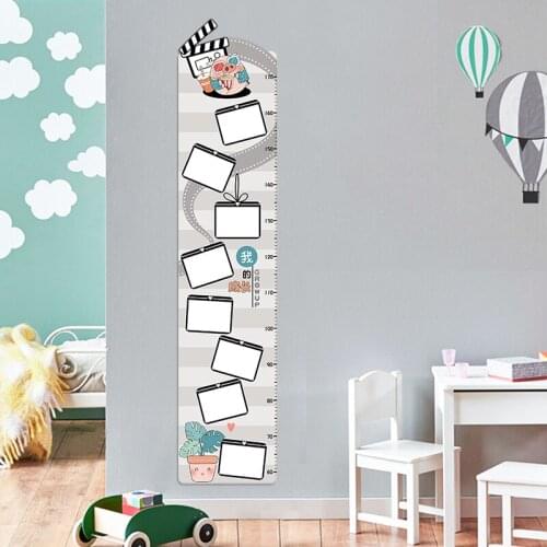 Childrens Height Ruler Wall Stickers Wallpaper Decor Record Baby Growth Height Frame Wall Decals Height Measuring Instrument