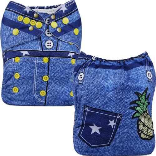 Childrens Diapers Leak-proof Diapers Baby Cloth Diapers Breathable Absorbent Diaper Toilet Training Pants Portable Changing Mat