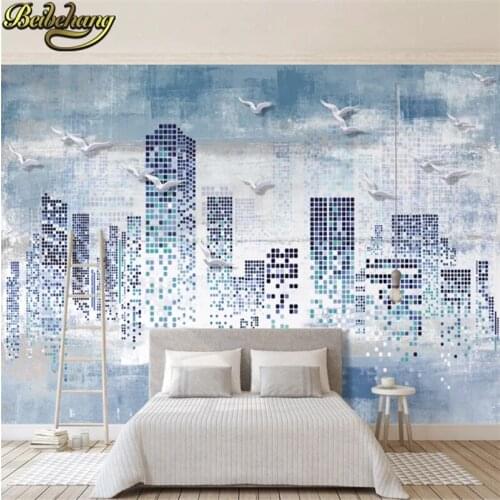 Beibehang custom photo mural New York building sofa bedroom backdrop wallpaper minimalist fashion murals wall paper 3D