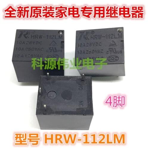 HRW-112LM 12V 4PIN 10A 28VDC 15A 125VAC