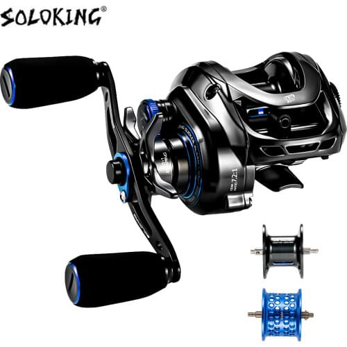 GKA200T Baitcasting Reel Magnetic Brake System Casting Reel 9Kg Drag Power 11BB 7.2:1/6.4:1 High-speed Fishing Reel Fishing Coil