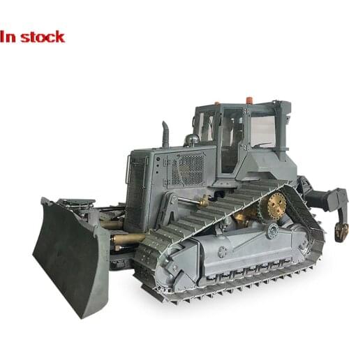 LESU 1/14 RC Model Hydraulic Aoue-DT60 Crawler Dozer Bulldozer Truck Pump Lights TH17186-SMT4