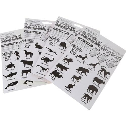 4PCS Magic Grow Capsules Baby Cognition Toys Educational Toy Larger In Water For Boys Girls