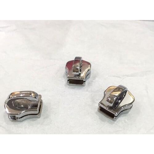 No.5 Metal Zipper Slider Head Silver Tone